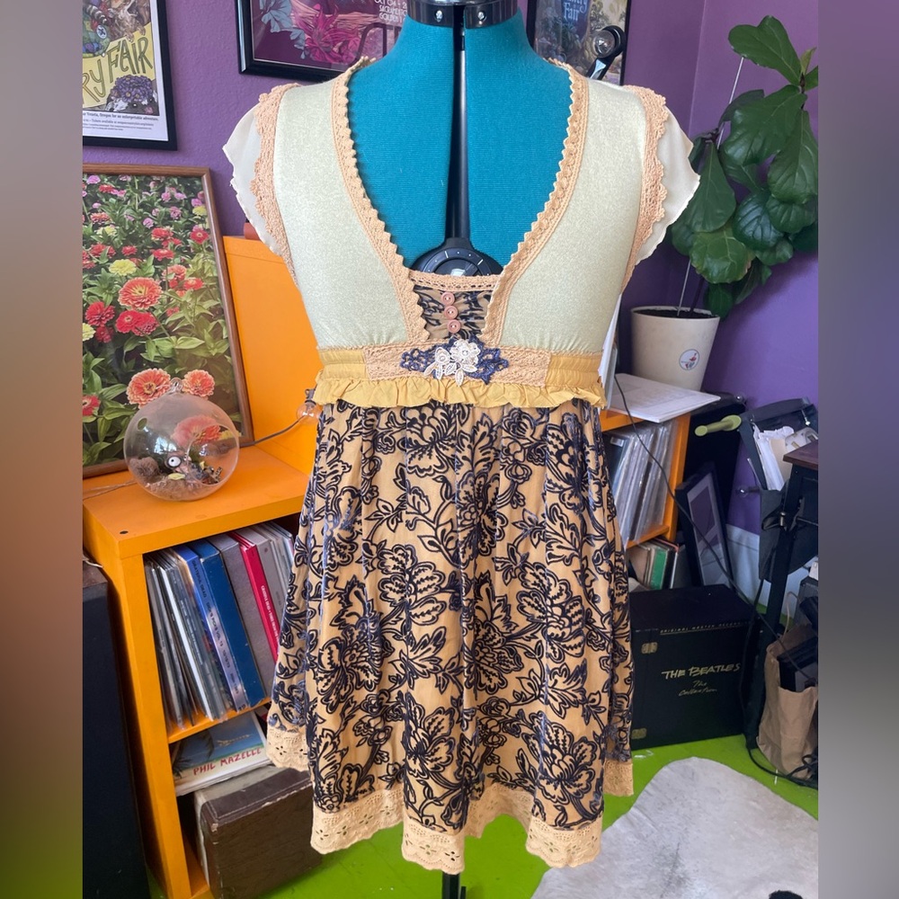Free People Velvet Embellished Dress